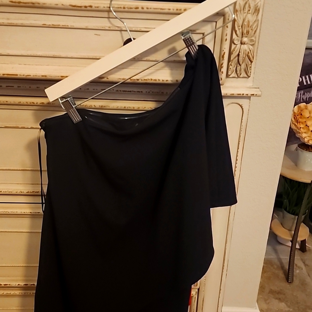 Nwt Adrianna Papell one piece draped pantsuit.